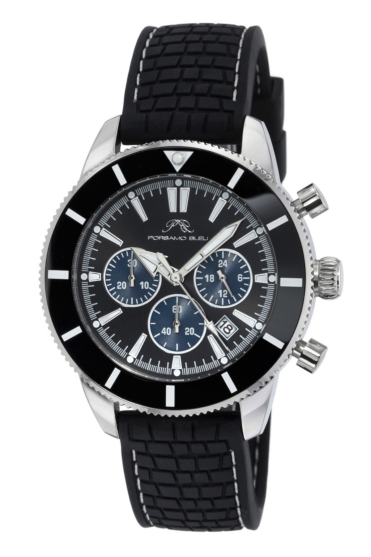 Porsamo Bleu Men's Brandon Silicone Watch 1013ABRR
