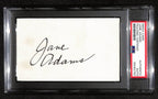 Jane Adams Signed 3x5 Index Card "Frazier" PSA/DNA 183942