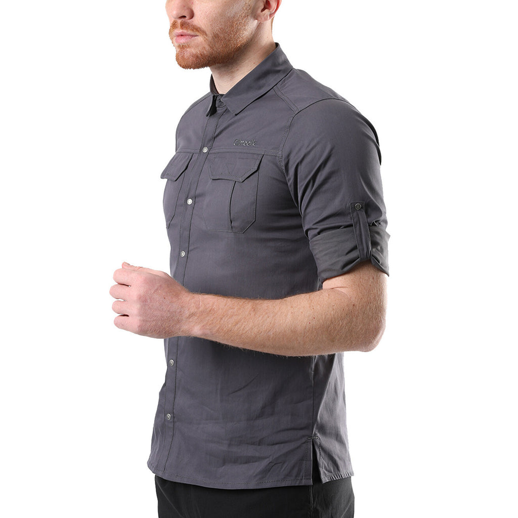 Hudson Button Down Shirt // Gray