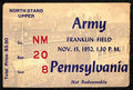 November 5, 1952 Army vs Penn Quakers College Football Game Ticket Stub 190198