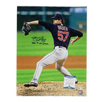 Shane Bieber Autographed Cleveland 16x20 Photo Beckett 187510