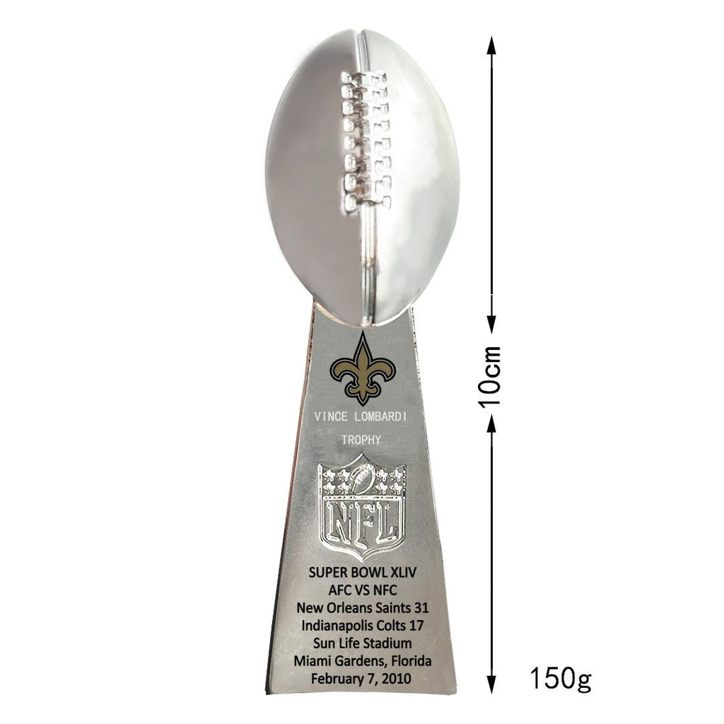 2010 New Orleans Saints Super Bowl XLIV Championship Ring & Trophy Set