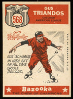 1959 Topps Baseball Gus Triandos #568 Baltimore Orioles