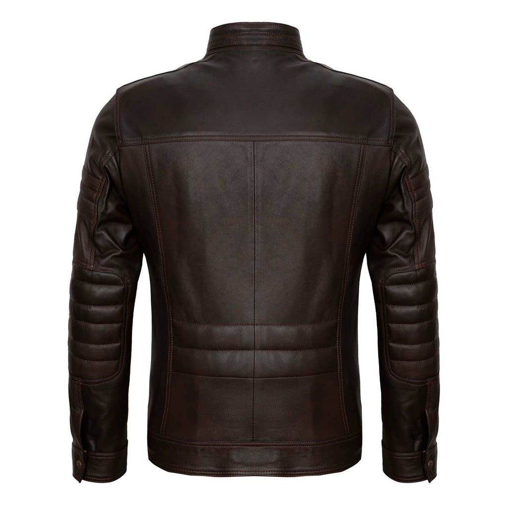 Mock Neck Jacket // Brown