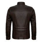 Mock Neck Jacket // Brown