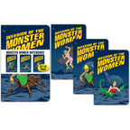 3PK Monster Women Notebook Journals Note Pad GIRL POWER! - Archie McPhee