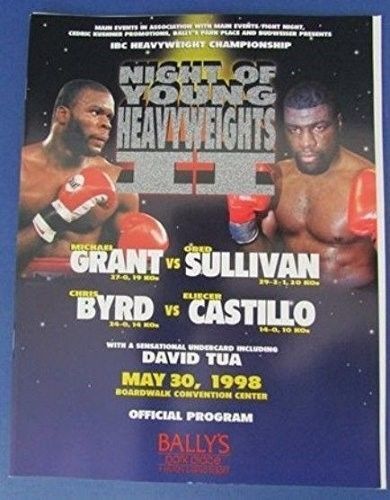 Night Of The Young Heavyweights II Grant Sullivan Tua Program 5/30/1998 122135