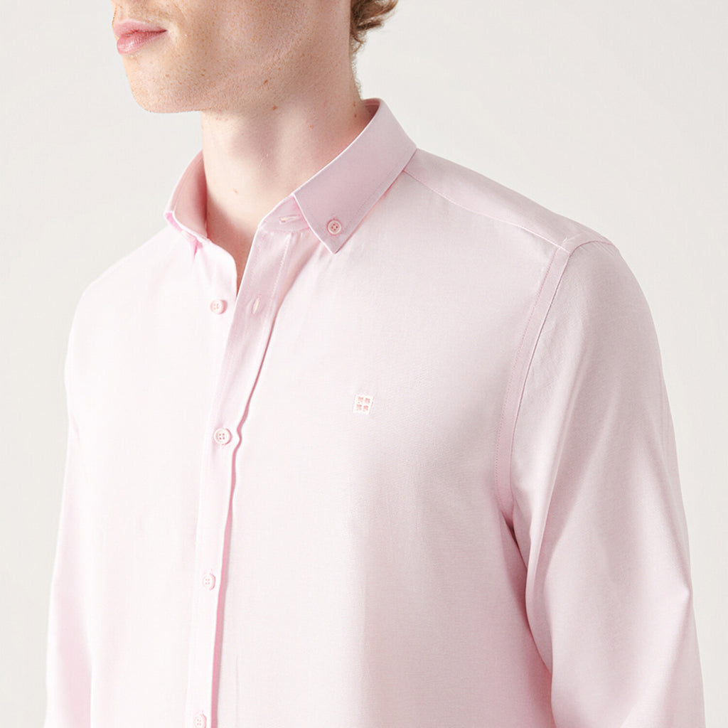 Oxford Regular Fit Shirt // Pink