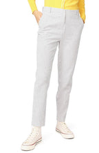 Court & Rowe Clean Finish Stretch Seersucker Trousers in Stone Grey, Size 8