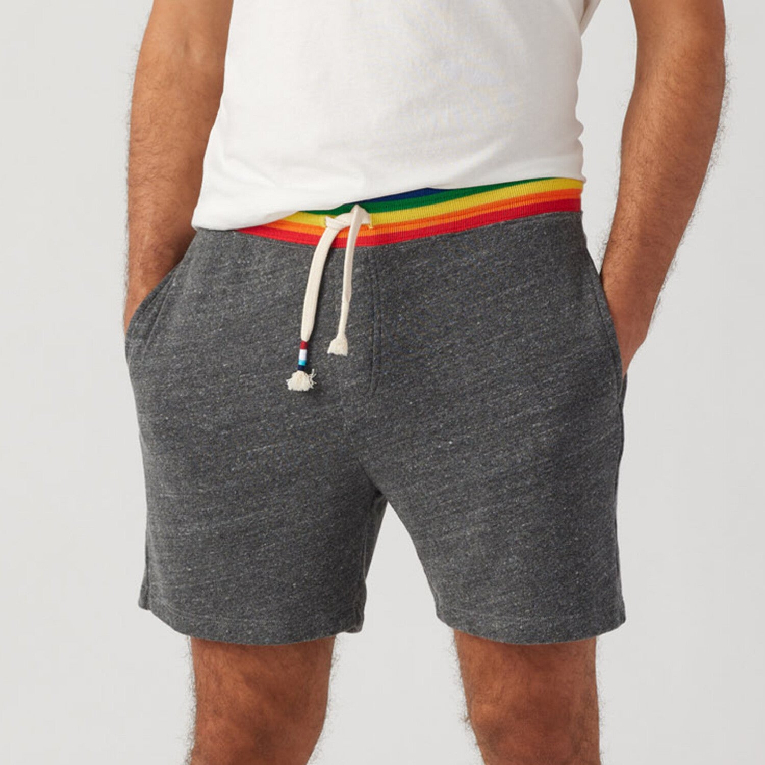 Rainbow Stripe Short // Heather