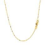 14k Yellow Gold Diamond-Cut Bead Chain 1.0mm