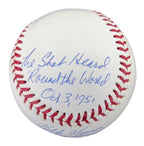 Bobby Thomson/Ralph Branca Shot Hear Around the World 1951 Baseball JSA 182633