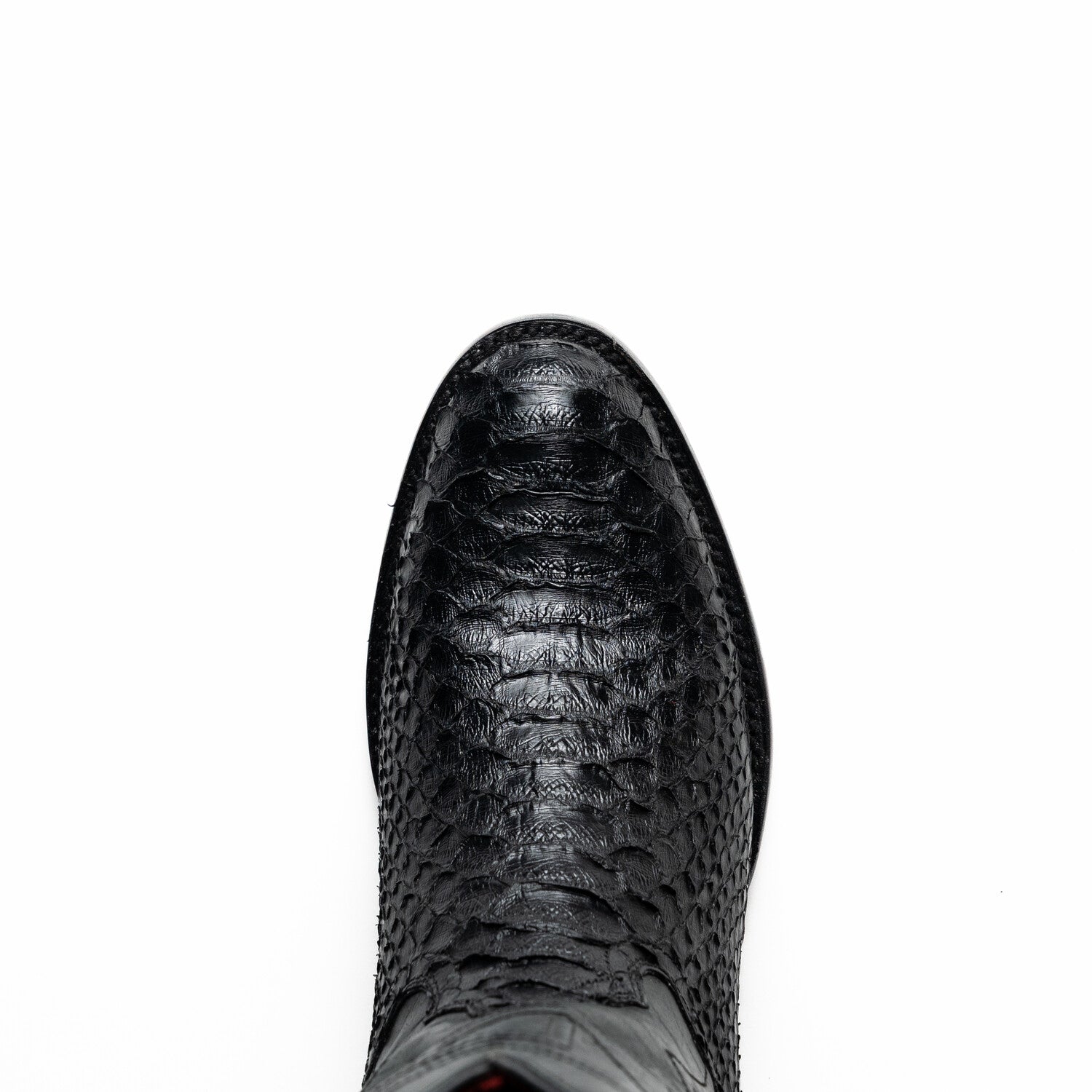 Western Collection Kansas // Python Leather Cowboy Boot // Black