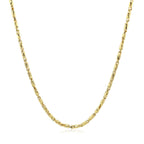 Diamond Cut Fancy Links Pendant Chain in 14k Yellow Gold (1.5mm)