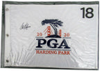 Collin Morikawa PGA Champ Signed 2020 PGA Harding Park Pin Flag JSA 165419