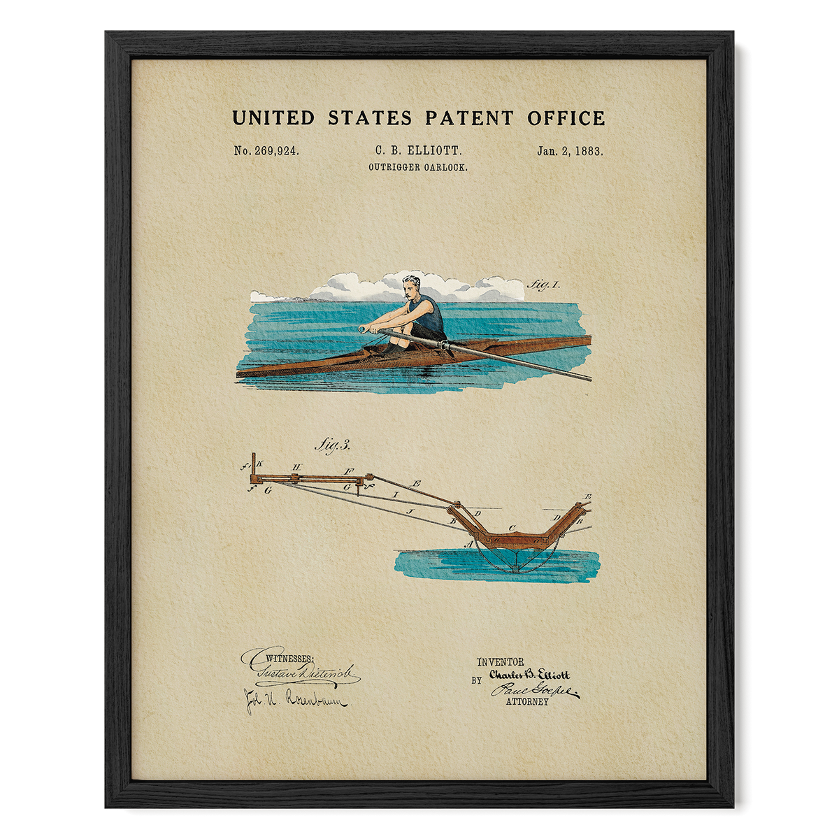 Outrigger Oarlock (1883)