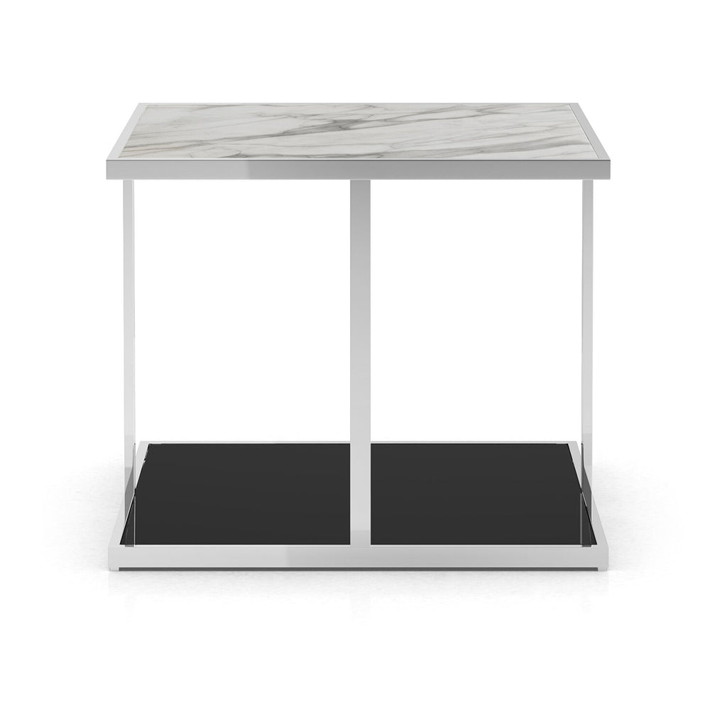 Ann Side Table // White Marble