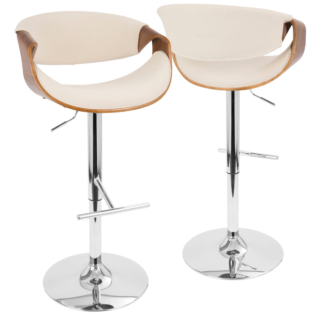 Curvo - Mid Century Modern Adjustable Barstool With Swivel (#2)