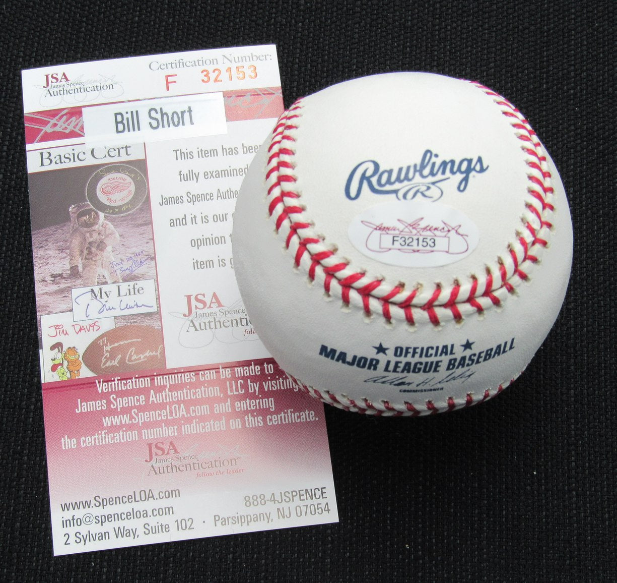 Bill Short Signed/Auto Yankees 100th OML Baseball JSA  186930