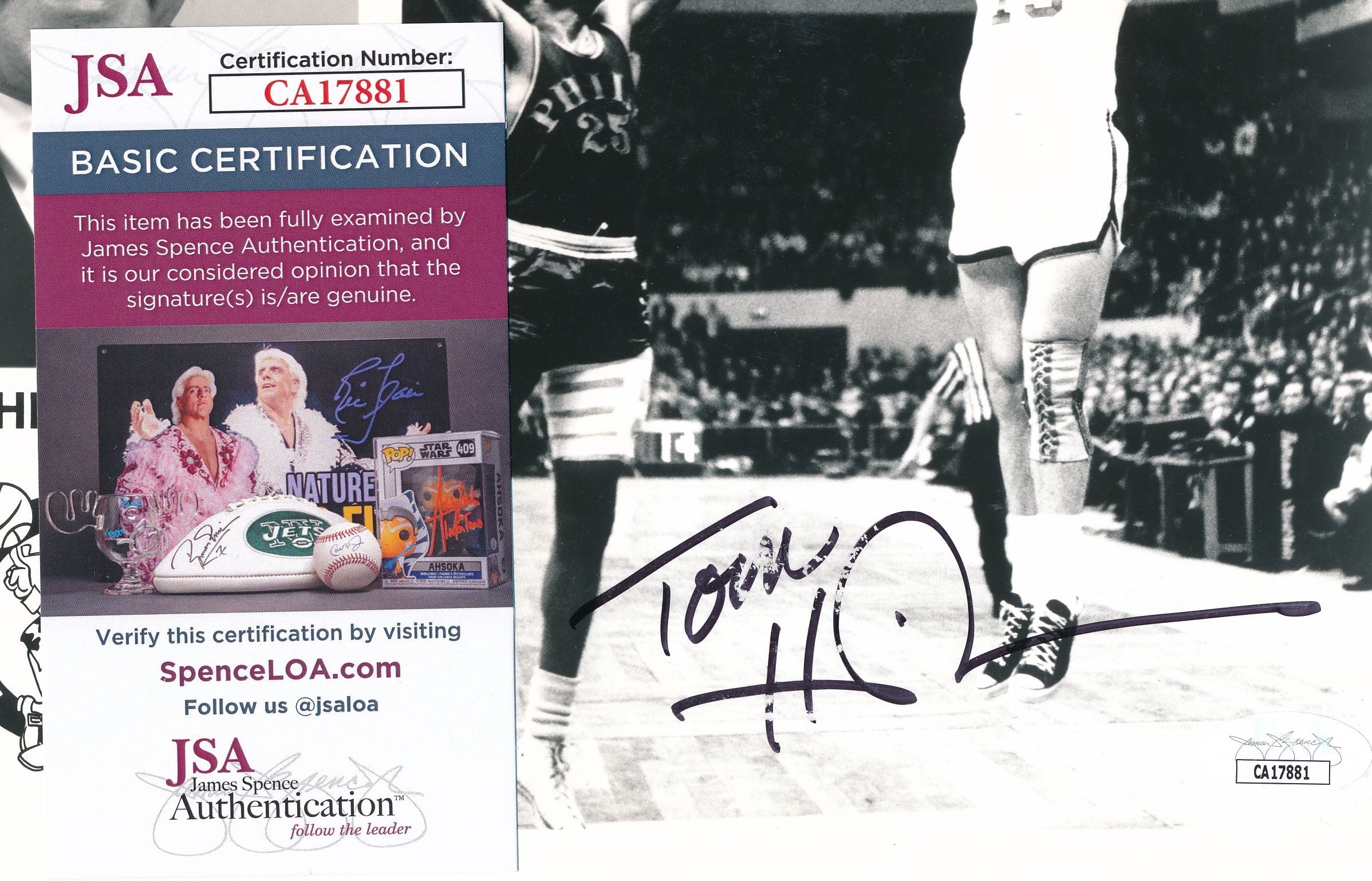 Tom Heinsohn HOF Signed/Autographed 8x10 Photo Boston Celtics JSA 192952