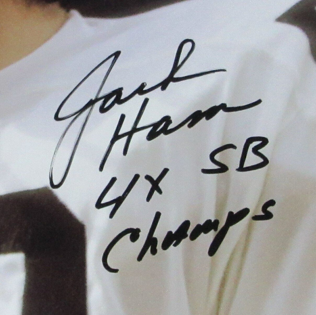 Jack Ham HOF Steelers Signed/Inscribed 16x20 Photo Framed PSA/DNA 166785