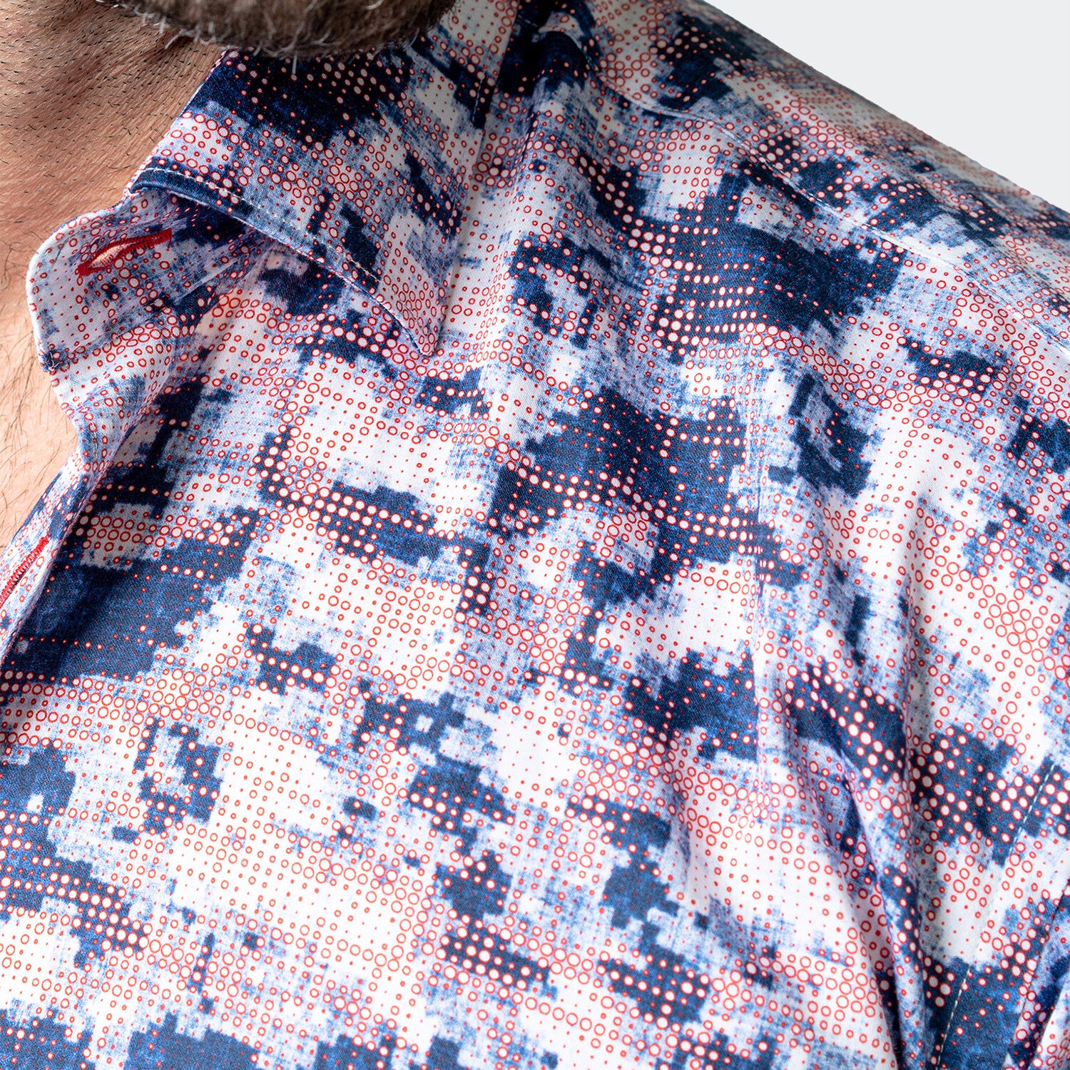 Fibonacci Rad Button-Up // Blue