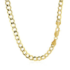 5.3mm 14k Yellow Gold Curb Chain