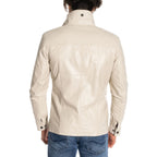 Jaspur Leather Jacket // Cream