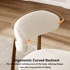 Upholstered Dining Chairs (Set of 2) - Beige