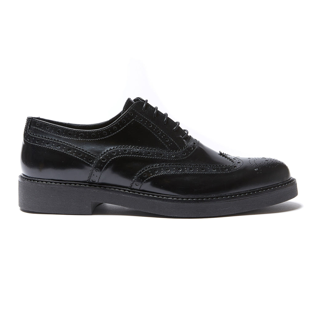 Wesley Wing Cap Oxford // Black