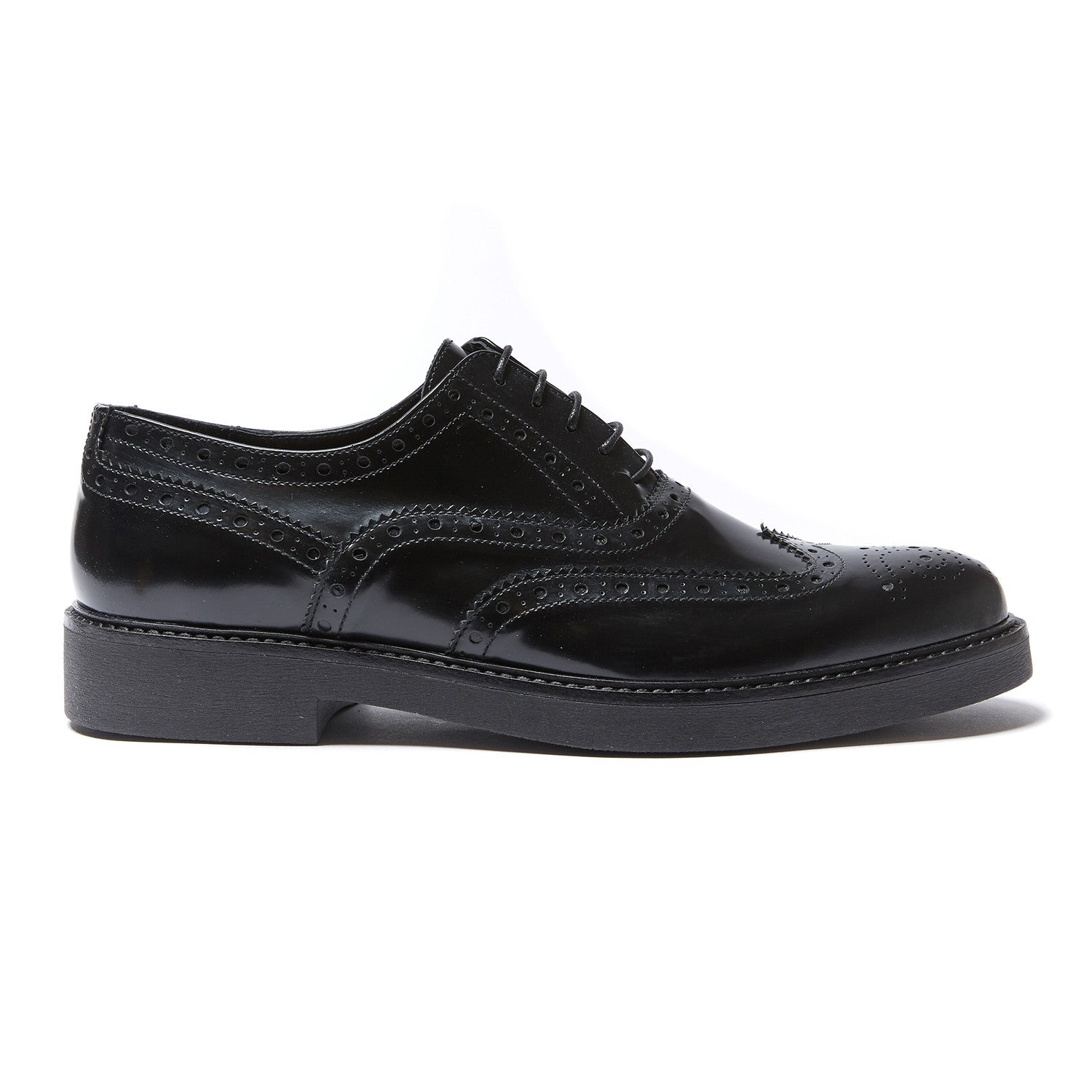 Wesley Wing Cap Oxford // Black