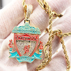 Liverpool Football Club Necklace – LFC Crest Pendant Jewelry Gift for Fans