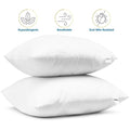 Nestl Throw Pillow Inserts Set of 2 - White, Size: 20 x 20