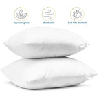 Nestl Throw Pillow Inserts Set of 2 - White, Size: 20 x 20