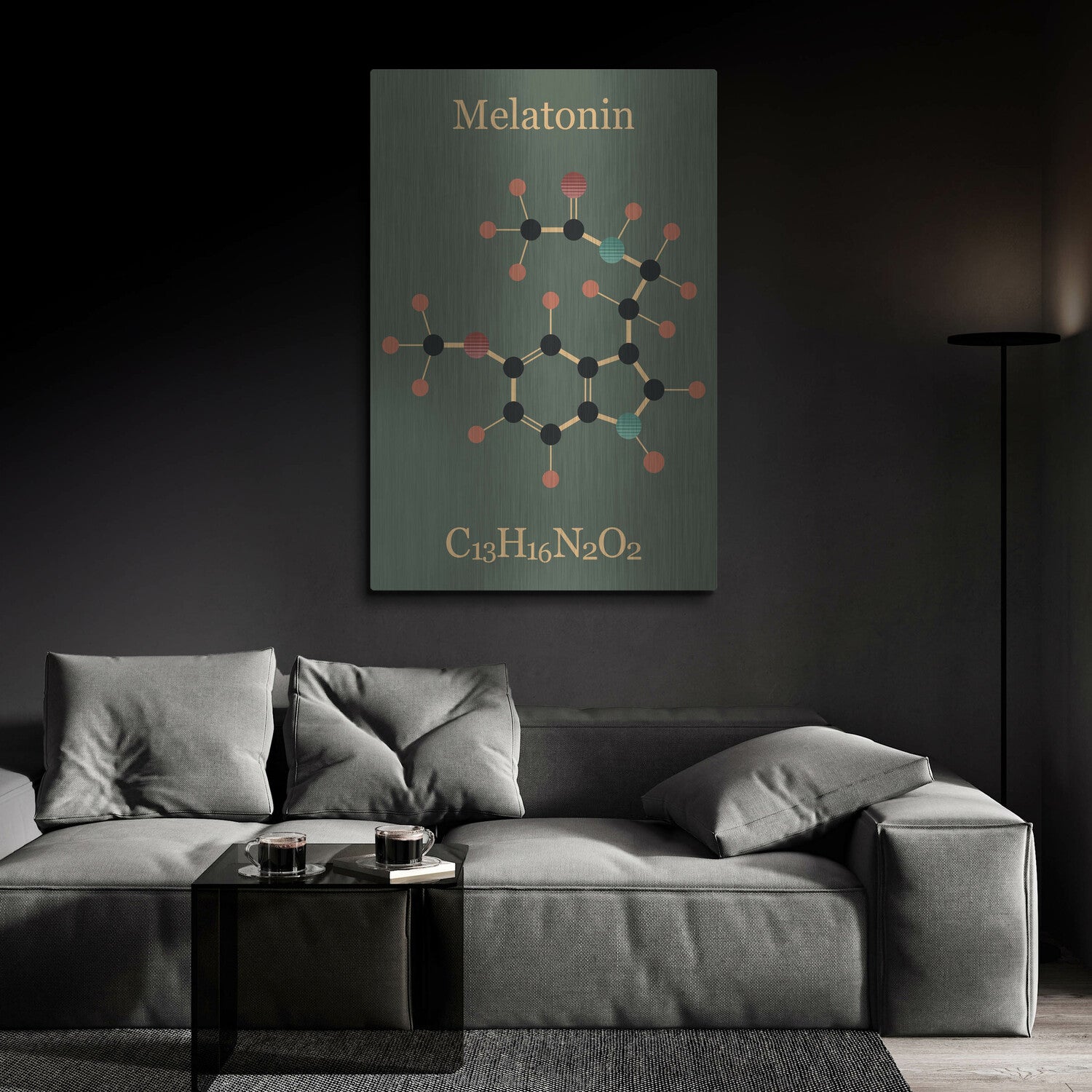Melatonin Molecule III by Luxe Metal
