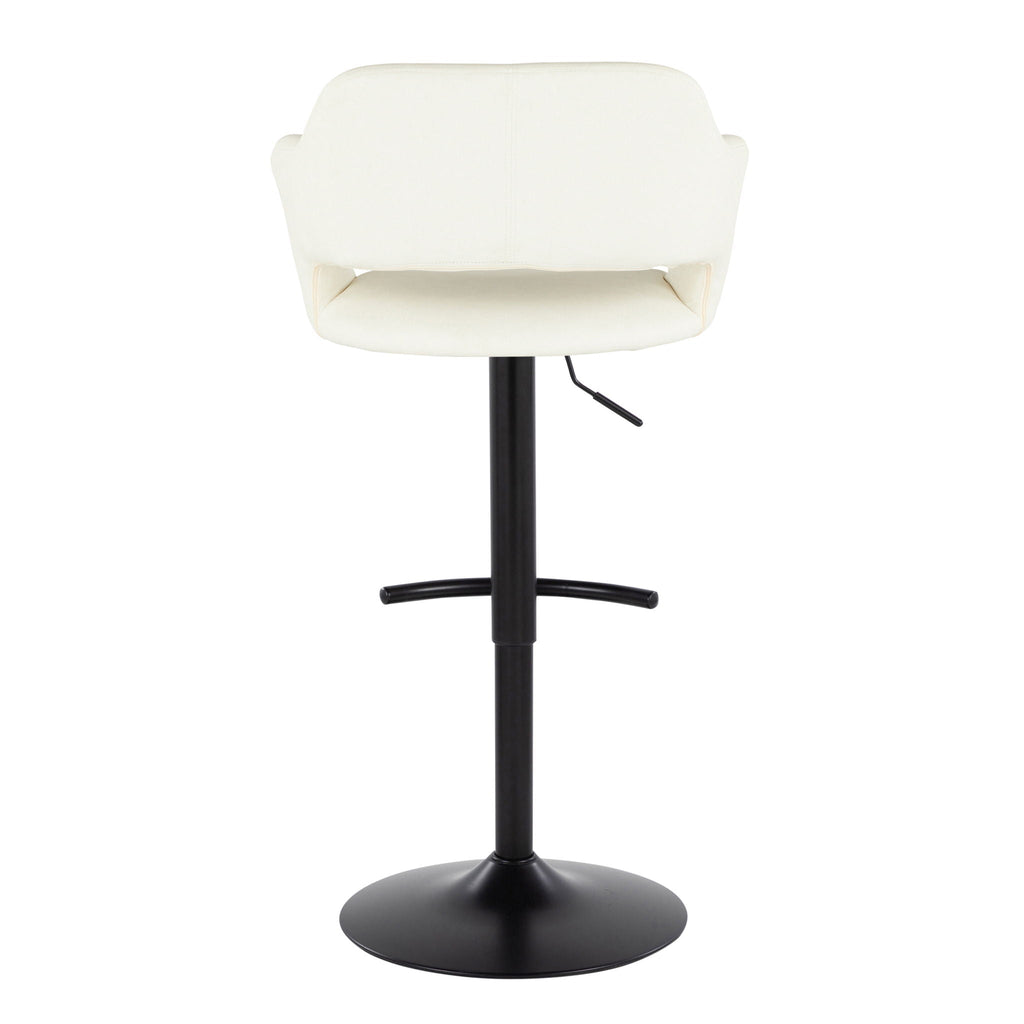Margarite - Contemporary Adjustable Barstool With Swivel (Set of 2)