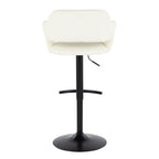 Margarite - Contemporary Adjustable Barstool With Swivel (Set of 2)