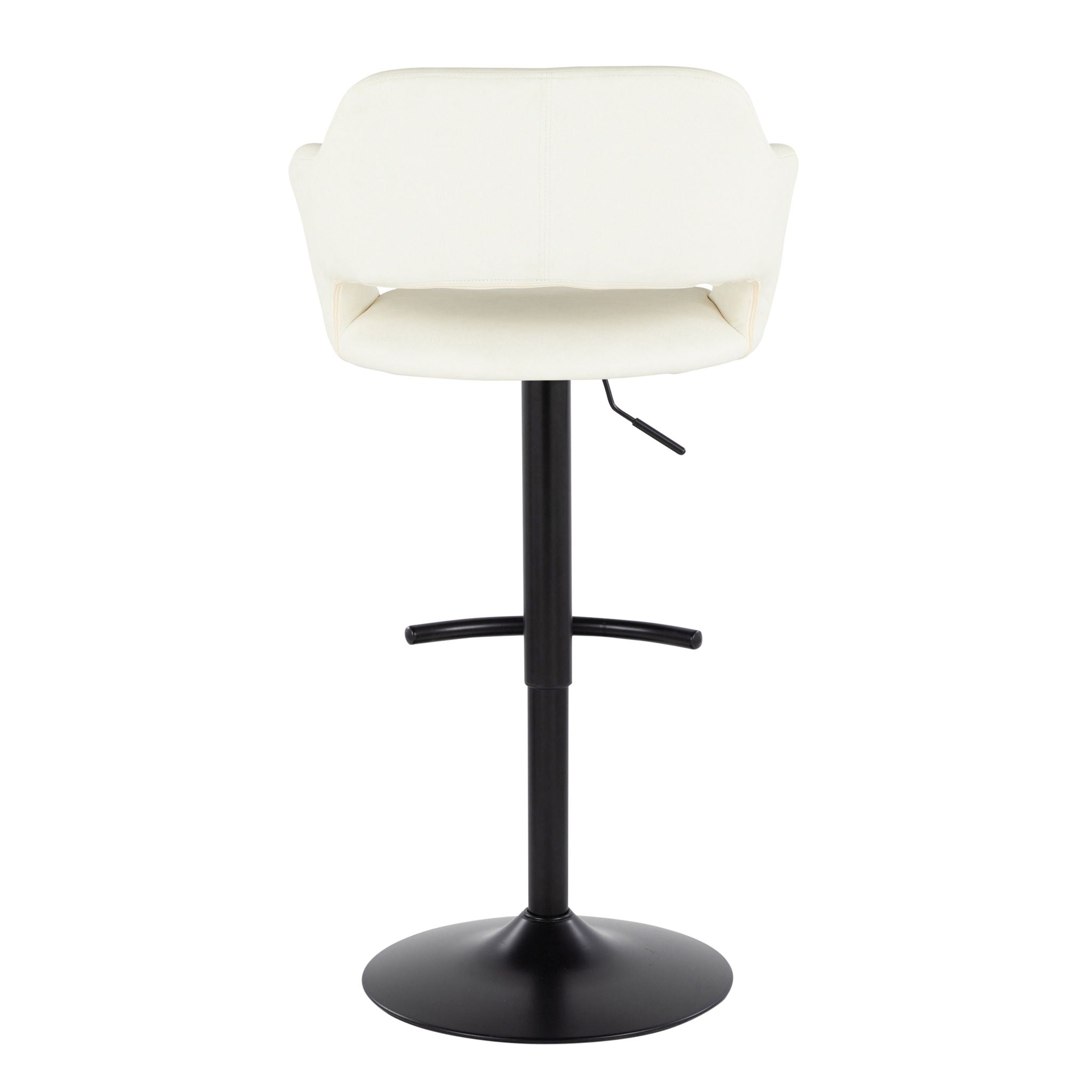 Margarite - Contemporary Adjustable Barstool With Swivel (Set of 2)