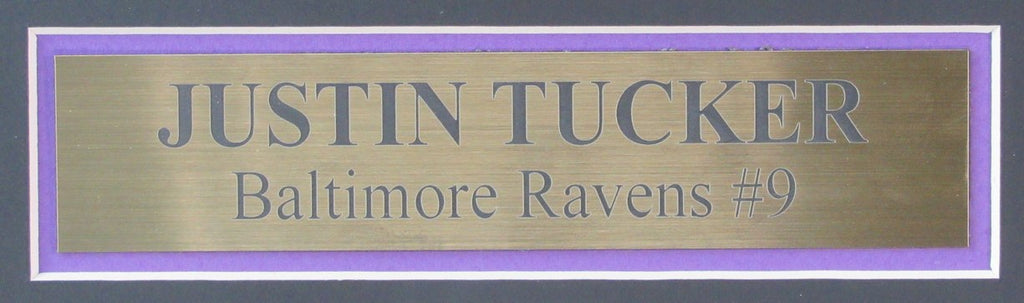 Justin Tucker Autographed Framed Baltimore Ravens Jersey w/stats JSA 186114