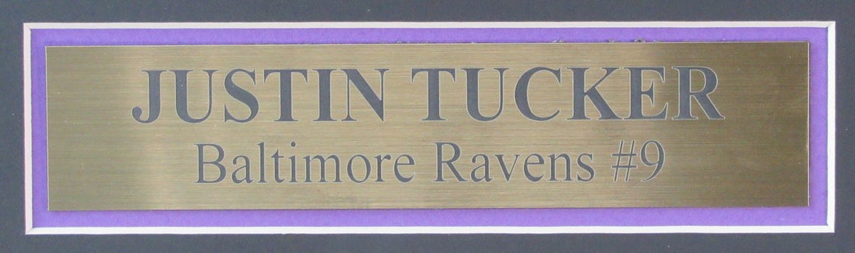 Justin Tucker Autographed Framed Baltimore Ravens Jersey w/stats JSA 186114
