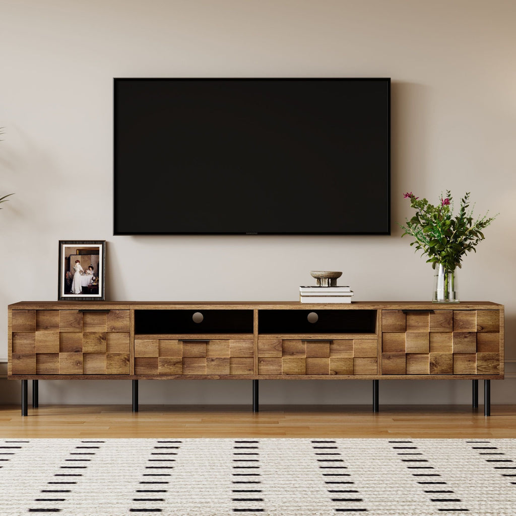 TV Stand With 2 Drawers, Storage Cabinet
