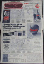 1969 Atlanta Braves vs. Philadelphia Phillies Multi-Autographed Program 178093