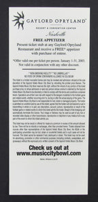2002 Music City Bowl Full Ticket Arkansas Razorbacks vs. Minnesota Gophers