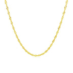 10k Yellow Gold Singapore Chain 1.5mm