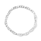 14K White Gold 3.0 Cttw Invisible Set Princess Cut Diamond Link and Buckle 7.25" Tennis Bracelet (I-J Color, I1-I2 Clarity)