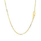 18k Yellow Gold Box Chain 0.8mm