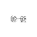 3 cttw Certified IGI Lab Grown Round Diamond Stud Earrings 14k White Gold (G/VS2)