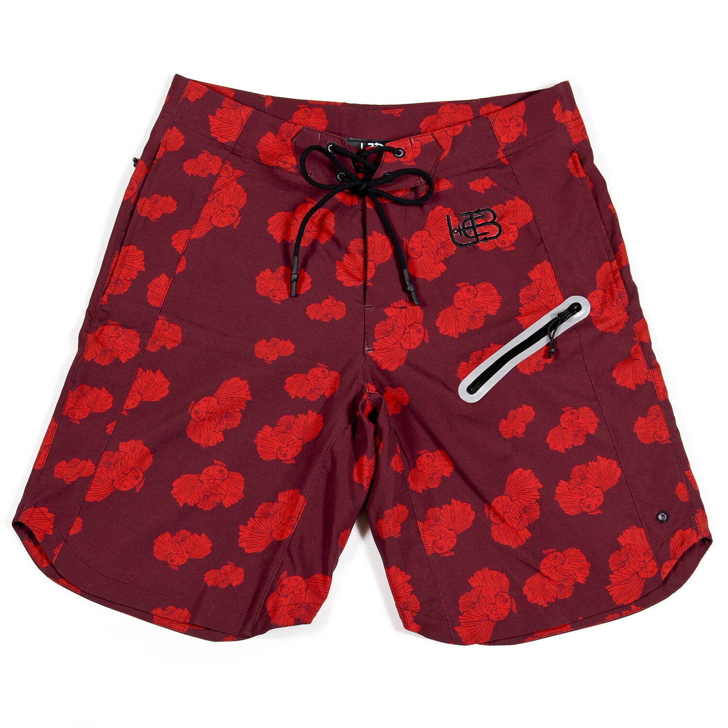 Be Betta Swim Trunks // Red + Burgundy