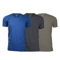 Ultra Soft Sueded Crew-Neck // Royal Blue + Heavy Metal + Sand // Pack of 3
