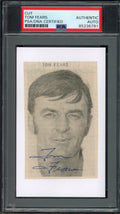 Tom Fears HOF Signed/Auto Cut Photo on 3x5 Card LA Rams PSA/DNA 188260